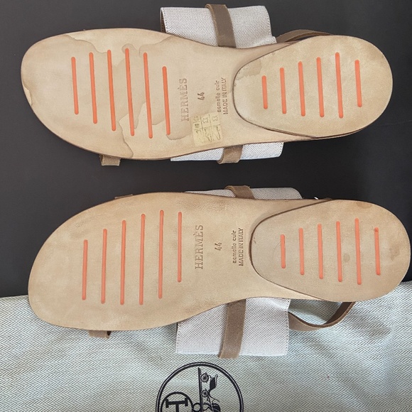 Hermes man strap sandals with 2 dust bags - vintage - new, never worn main image 7